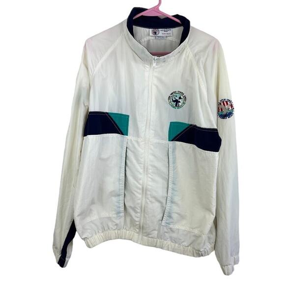 Vintage Men's windbreaker 1992 pebble beach u.s. open golf jacket size medium - Picture 1 of 10